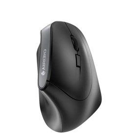 Miš Cherry MW-4500, bežični ergonomski miš za dešnjake, crni, JW-4500