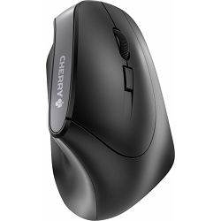 Miš Cherry MW-4500, bežični ergonomski miš za dešnjake, crni,  JW-4500