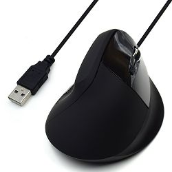 Ergonomski vertikalni miš Ewent EW3157, 1600dpi, USB, Black, EW3157