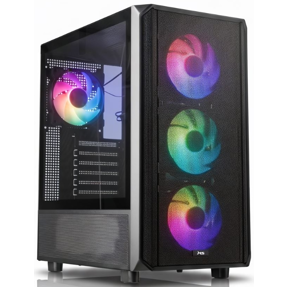 MS Midi Tower FIGHTER V335, Gaming, Black, MSC10056