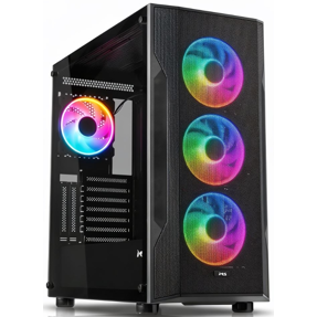 MS Midi Tower FIGHTER V340, Gaming, Black, MSC10057