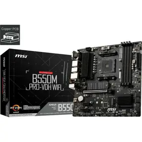 MSI B550M Pro-VDH WIFI, AMD B550, AM4, DDR4, mATX, 7C95-001R
