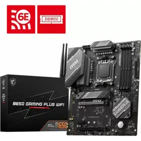 MSI B650 Gaming Plus WIFI, AMD B650, AM5, DDR5, ATX, 7E26-001R