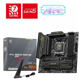 MSI MAG B850M MORTAR WiFi, AMD B850, AM5, DDR5, mATX, 7E61-001R