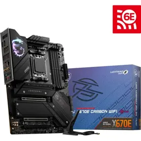 MSI MPG X670E Carbon WIFI, AMD X670E, AM5, DDR5, ATX, 7D70-001R