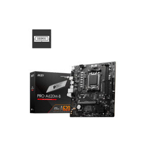 MSI Pro A620M-B, AMD A620, AM5, DDR5, mATX, 7E28-017R