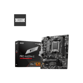 MSI Pro A620M-E, All TDP, AMD A620, AM5, DDR5, mATX, 7E28-001R