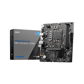MSI Pro H610M-E, Intel H610, LGA 1700, DDR4, mATX, 7D48-001R