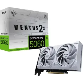 MSI RTX5060 8G VENTUS 2X OC White, 8GB GDDR7, NVIDIA GeForce, V537-003R, G5060-8V2CW