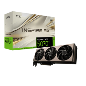 MSI RTX5070Ti Inspire 3X OC, 16GB GDDR7, NVIDIA GeForce, V531-245R, G507T-16I3C