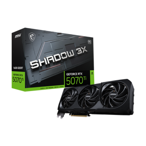 MSI RTX5070Ti SHADOW 3X OC, nVidia GeForce, 16GB GDDR7, bulk (bez kutije !!) V531-085R