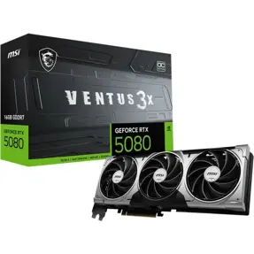 MSI RTX5080 Ventus 3x OC, 16GB GDDR7, NVIDIA GeForce, V531-428