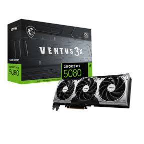MSI RTX5080 Ventus 3x OC, 16GB GDDR7, NVIDIA GeForce, V531-428