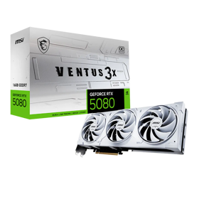 MSI RTX5080 Ventus 3x OC WHITE, 16GB GDDR7, NVIDIA GeForce, V531-062R, G5080-16V3CW