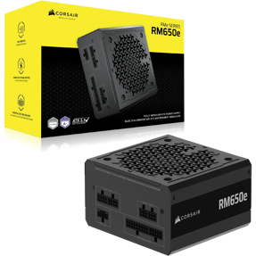 Napajanje Corsair 650W RM650e, Black, 2025, Full modular, 80 PLUS Gold, ATX 3.1, CP-9020302-EU