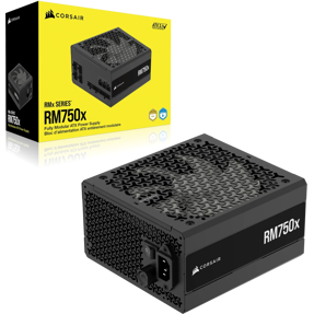 Napajanje Corsair 750W RM750X, Black, 2024, Full modular, 80 PLUS Gold, ATX 3.1, CP-9020285-EU
