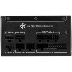 Napajanje MSI 1000W MPG A1000GS, Full modular, PCIE5, 80 PLUS Gold, ATX 3.1, MPG_A1000GS_PCIE5