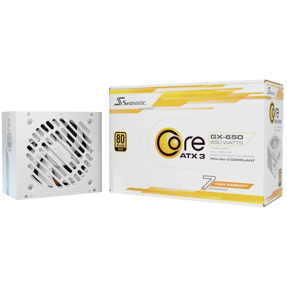Napajanje Seasonic 650W Core GX White, Full modular, 80 PLUS Gold, ATX 3.1, SRP-CGX651-A5A32SF-W