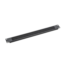 NaviaTec vodilica kablova 19" s četkom, 1U horizontalna, crna, NVT-CABMNGT-1UBB