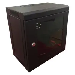 NaviaTec zidni mrežni ormar 10U 350 x 300mm, jednodjelni 10", SOHO, crni, NVT-WCAB10U-S3530B
