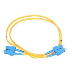 NFO Patch cord, SC/UPC-SC/UPC, Singlemode 9/125, G.652D, 3mm, Duplex, 1m, NFO-PCDSM-15109