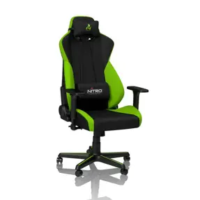 Nitro Concepts gaming stolica S300, Black/Green, NC-S300-BG
