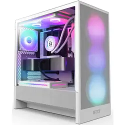NZXT Midi Tower H5 Flow RGB 2024 White Window, CC-H52FW-R1
