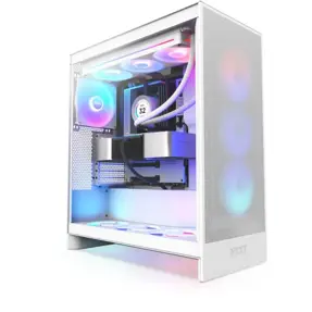 NZXT Midi Tower H7 Flow RGB 2024 White, CM-H72FW-R1