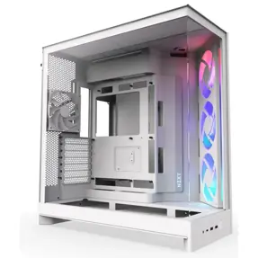 NZXT Midi Tower H9 Flow RGB (2025) White Window, CM-H92FW-R1