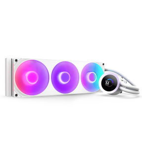 NZXT vodeno hlađenje Kraken Plus 360 RGB, LCD, 360mm, White, RL-KR360-W2
