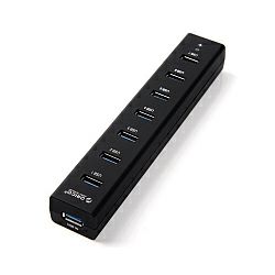 Orico USB HUB U3.0 7port lapt., Black, H7013-U3-BK