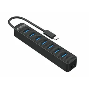 Orico USB-C hub 7-port, 7x USB-A 3.0, TWC3-7A-BK-EP