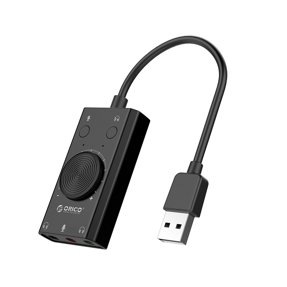 Orico USB eksterna zvučna kartica, ORICO-SC2-BK, 43375