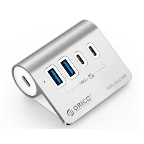 Orico USB Hub, 4-port, 2x USB-A, 2x USB-C, USB 3.2 Gen2, M3CU2-G2-05-SV-BP