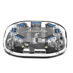 Orico USB hub, 7-port, 7x USB 3.0, proziran, H7U-U3