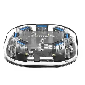 Orico USB hub, 7-port, 7x USB 3.0, proziran, H7U-U3