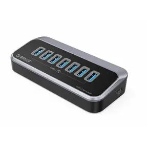 Orico USB hub 7-port, 7x USB-A 3.2 Gen1, M3U3-7A-10-BK-BP