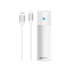 Orico vanjsko kućište SATA M.2 SSD, USB3.2 Gen1, Type-C, ALU White, PWM2-WH-EP