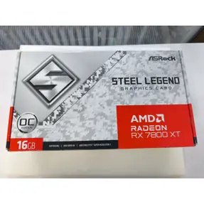 OUTLET- ASRock RX7800XT Steel Legend 16G OC White, 16GB GDDR6, 90-GA4RZZ-00UANF