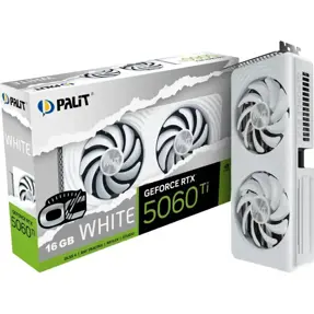 Palit RTX5060Ti White, 16GB GDDR7, NVIDIA GeForce, NE7506TU19T1-GB2061M