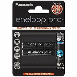 Panasonic baterije AAA Eneloop 2 kom. XX/Pro, 5410853057185