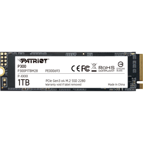 Patriot SSD 1TB M.2 P300 NVMe PCIe 3.0 x4, P300P1TBM28