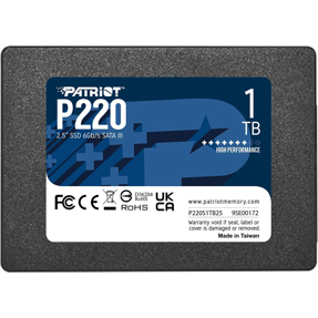 Patriot SSD 1TB P220 2.5" SATA, P220S1TB25