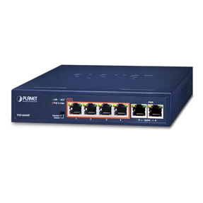Planet Switch, 6-port, PoE, FSD-604HP