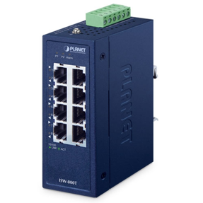Planet Switch, Compact Industrial 8-port 10/100TX Ethernet Switch, ISW-800T