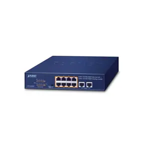 Planet Switch GSD-1008HP 8-Port 10/100/1000T 802.3at PoE + 2-Port 10/100/1000T Desktop Switch (120 watts)