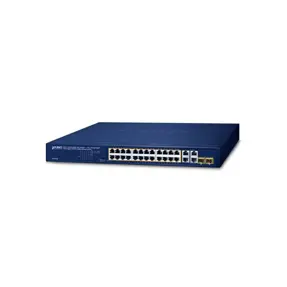 Planet Switch GSW-2824P 24-Port 10/100/1000T 802.3at PoE + 2-Port 10/100/1000T + 2-Port Gigabit TP/SFP Combo Ethernet Switch