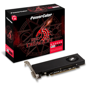 PowerColor RX550 Red Dragon LP, 4GB GDDR5, AMD Radeon, AXRX 550 4GBD5-HLE