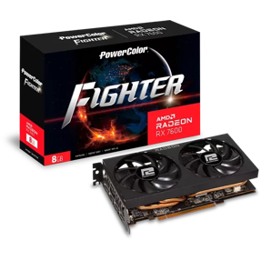 PowerColor RX7600 Fighter, 8GB GDDR6, AMD Radeon, RX7600 8G-F