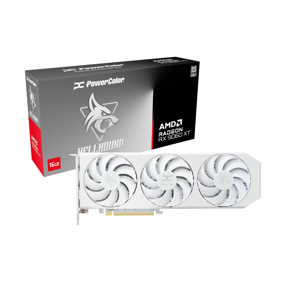 PowerColor RX9060XT Hellhound Spectral OC, 16GB GDDR6, AMD Radeon, RX9060XT 16G-L/OC/WHITE